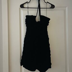 Zara velvet black dress